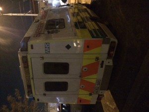 Strange to see an NHS ambulance in Mongolia!