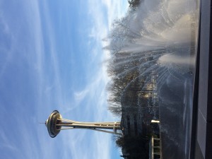 Musical fountain and Space Needle