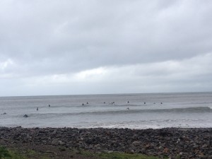 Finally we see some surfers!
